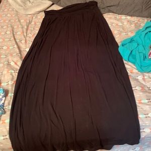 Black maxi skirt
